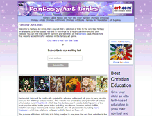 Tablet Screenshot of fantasyartlinks.net